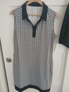 Swing Control UPF50+ Printed Black Keys Dress with side Pockets